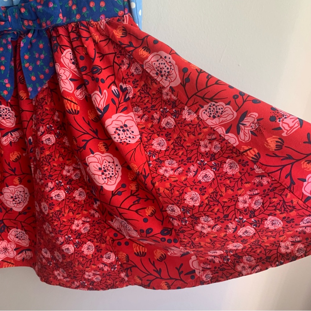 Matilda Jane Polka Dot Top Floral Bottom Dress Size 6 - Picture 9 of 13